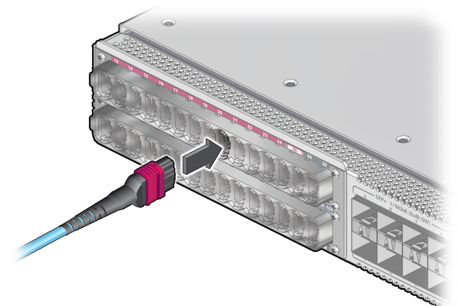 image:Illustration shows the PrizmMT cable being                                     installed.