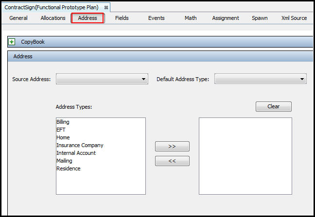 Address Pane