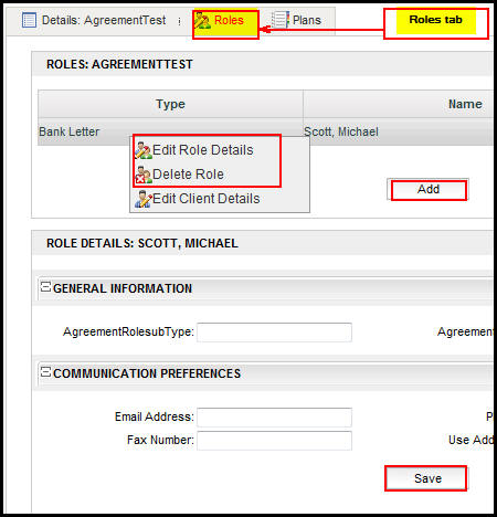 Agreement Roles Security