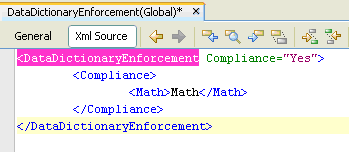 DataDictionary XML Source