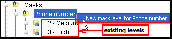 New mask level right-click option