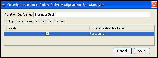 Migration Set Manager