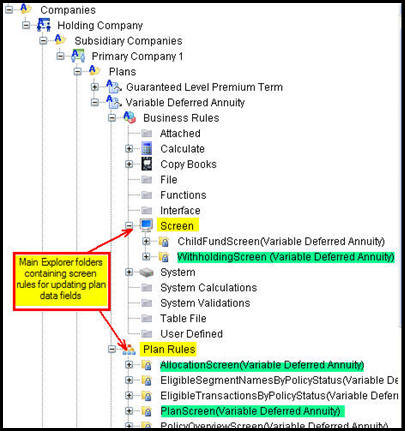 Main Explorer Folder Structure