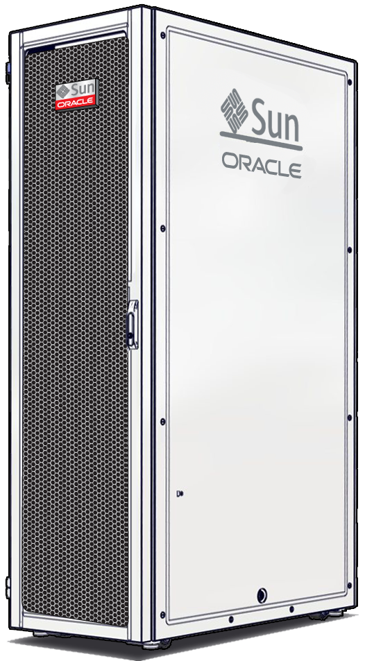 image:この図は、モジュラーシステムの完全な正面図と側面図を示しています。