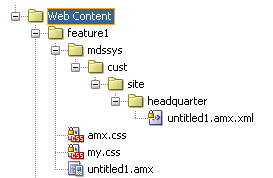 MAF AMXページのカスタマイズ・ファイル