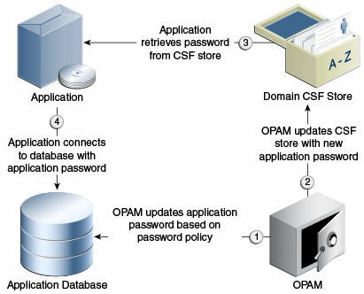 OPAMでのCSFマッピングの使用方法を表示した図