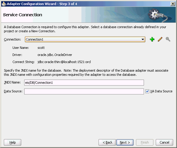 Oracle JCA Adapter for Database