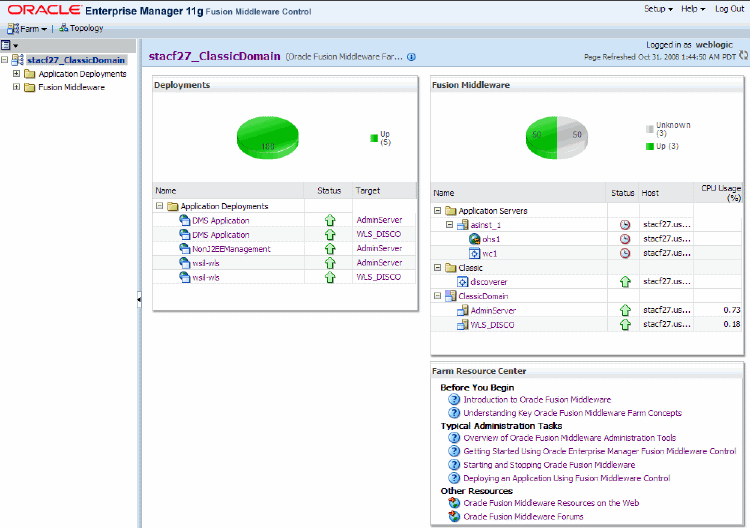 Screen shot of Oracle Bis Discoverer software.