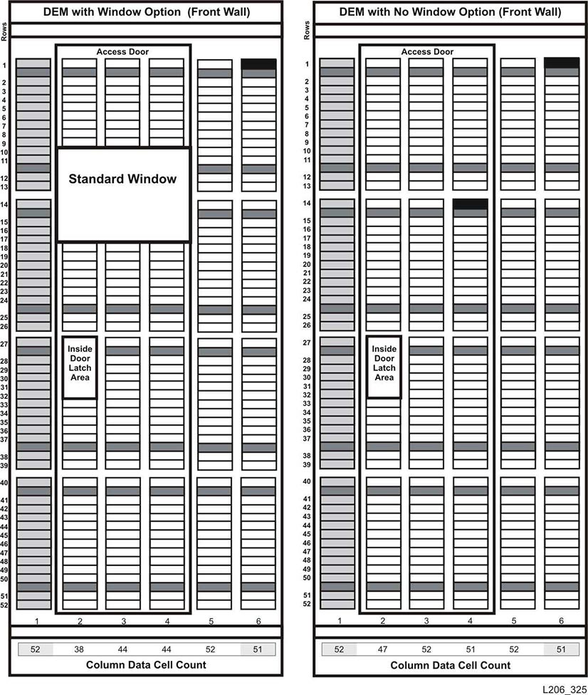 Façade avant du diagramme des façades du DEM