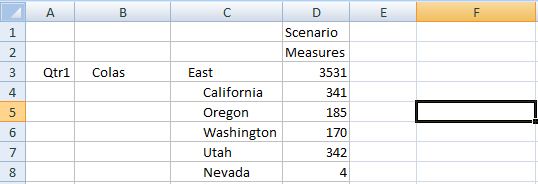 After Refresh, the cell style on cell F5 is now cleared.