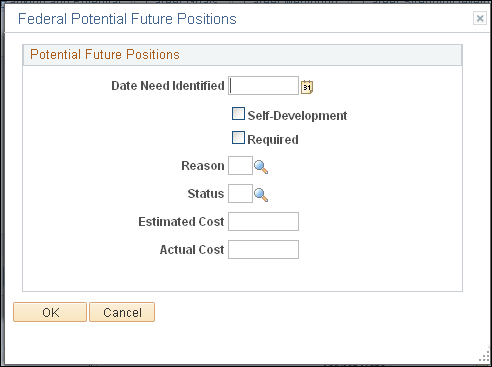 「Federal Potential Future Positions」ページ