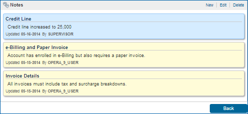 Added a new Accounts Receivables Note