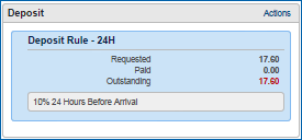Batch Deposit - Deposit Rule Actions