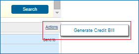 FAQ - how to generate credit bill, go to