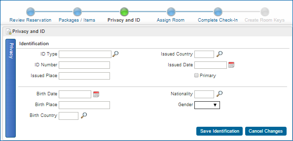 Document Scanning - Privacy and ID stop in the Check In Train