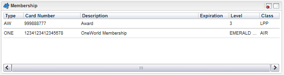 Memberships - Reservation (Summary view)