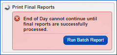 Print Final Reports Notification