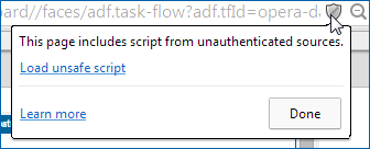 Chrome browser - load unsafe script