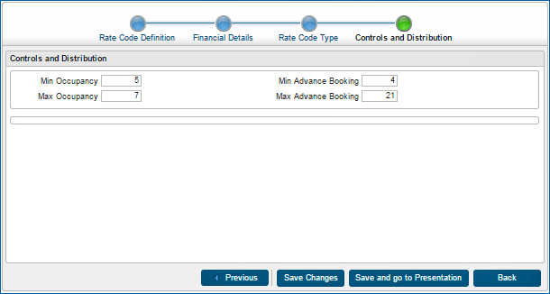 New Rate Code - Stop 4 - controls and distributions