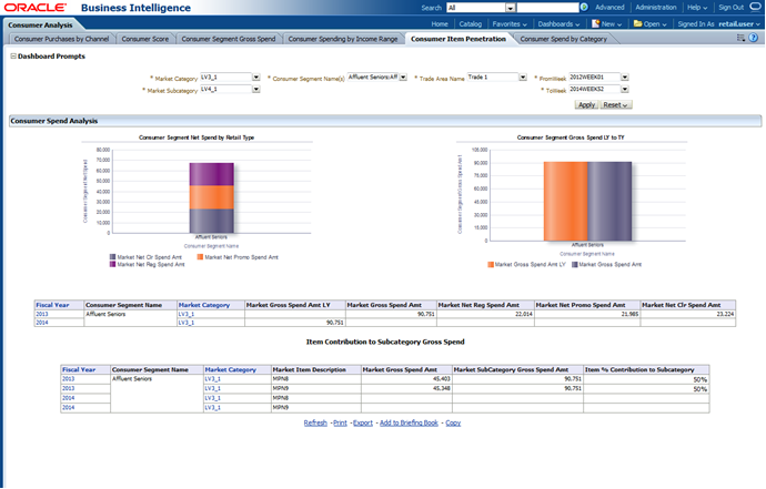 Consumer Item Penetration Report