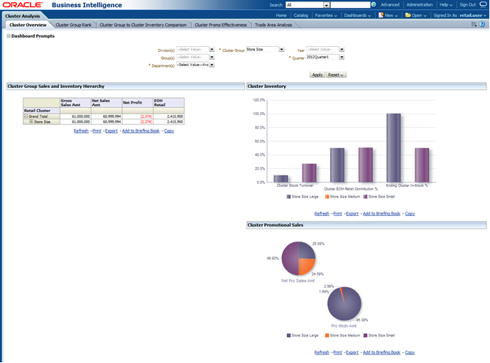 Cluster Overview Report