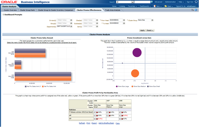 Cluster Promotion Effectiveness Report