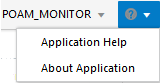 Applicaiton Help Menu