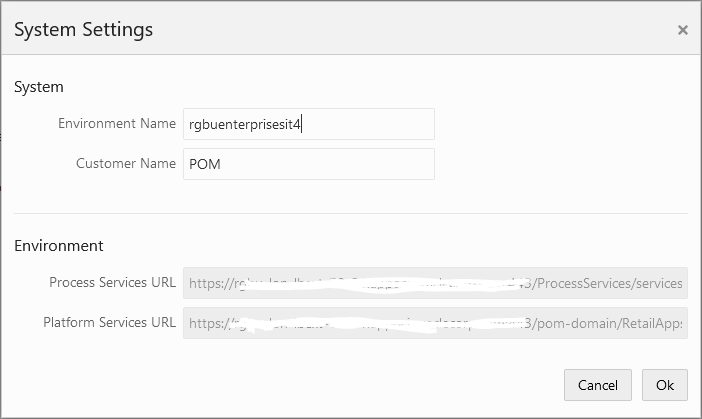 Edit System Settings Window
