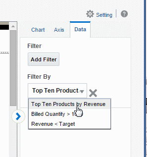 Selecting a filter