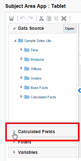 Opening the Formula pane