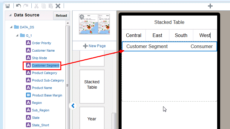 Adding field to a stack table