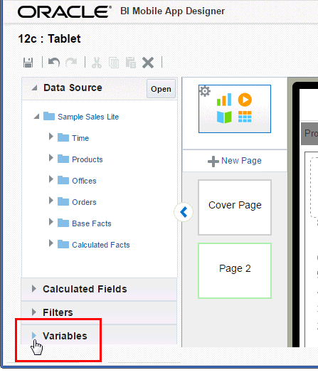 Click Variables