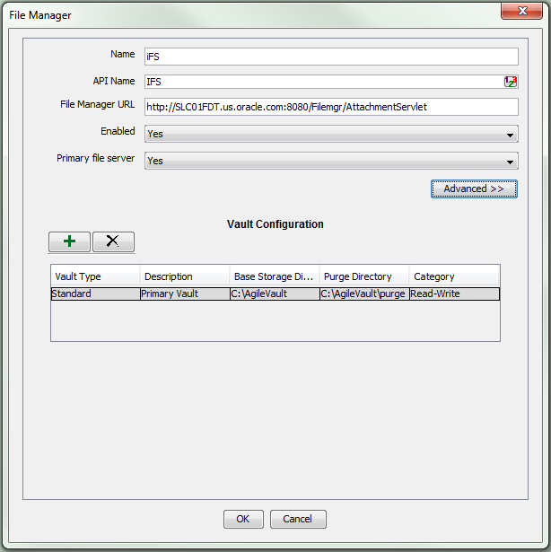 File Manager dialog, screenshot