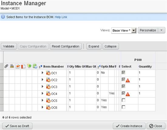 Open issue icons in the Instance Manager dialog