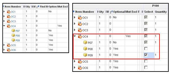 Mutually Exclusive BOM Items, Model Option and Instance Mngr