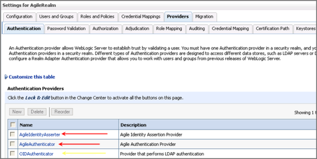 Settings for the AgileRealm
