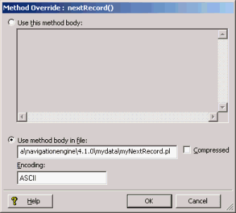 Example of using an external Perl file.