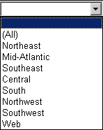 Example of Drop-down list Selector Example of Drop-down list Selector