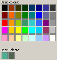 Example of creating and using custom colors in User Palette Example of creating and using custom colors in User Palette