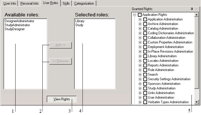 Illustration. User Roles tab.