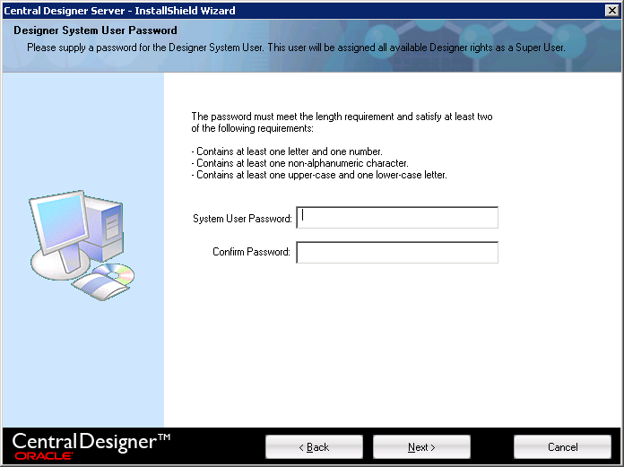 INST - Designer System User Password