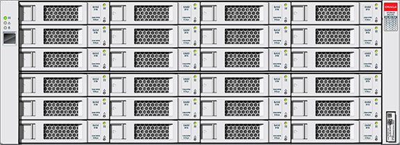image:图中显示了 Oracle Storage Drive Enclosure DE2-24C