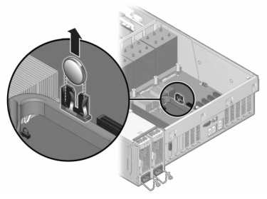 image:illustration présentant comment retirer la batterie du contrôleur 7320 ou 7420