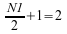image:(N1 / 2) + 1 = 2