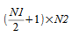 image:((N1 / 2) + 1) × N2