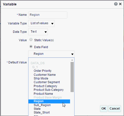 Region Variable