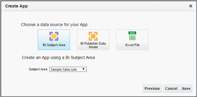 Choose data source dialog
