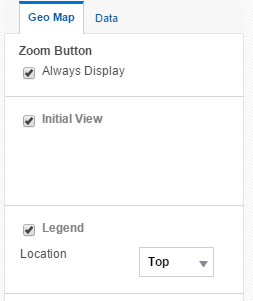 Geo Map display options