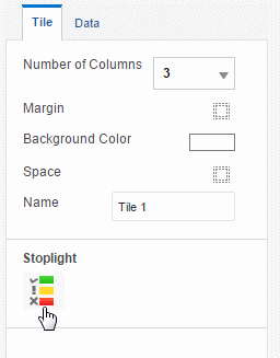 Selecting the Stoplight command from the Tile toolbar