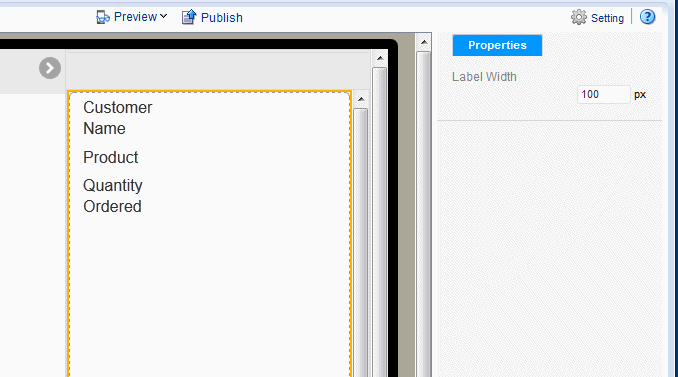 Sidebar Label Width property